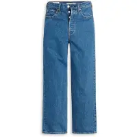 Levi's Farkut 'Ribcage Straight Ankle' sininen denim