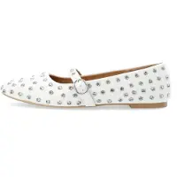 Bianco Fall Simili Mary Jane #P - White - 41