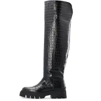 Bianco Kall Over Knee Boot #C - Black - 39