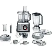 Bosch MultiTalent 8 MC812M865 monitoimikonesetti 1250W Musta-harjattu ruostumaton teräs