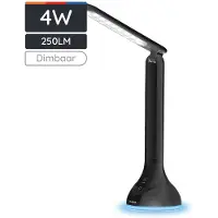 Avide LED Ladattava pöytävalaisin 4W musta