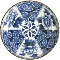 Tokyo Design Studio Unsai Botan pastalautanen 20 cm, sininen/valkoinen