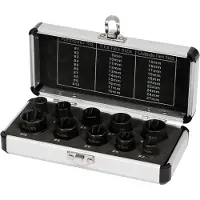 YATO Kuusiohylsysarja YT-06031; 9-19 mm; 10 kpl.