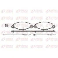 REMSA Jarrupalat Etu, 0659.04 - Citroen - Xantia, Xm. Peugeot - 605