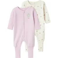 Name it Nbfnightsuit 2P Zip Ff Jet Dot Noos - Pink - 92