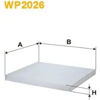 WIX FILTERS Suodatin, sisäilma WP2026