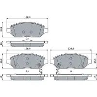 Bosch Jarrupalasarja (4kpl), levyjarru 0 986 494 906