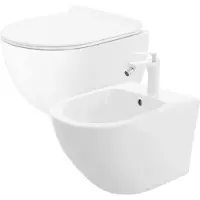 REA CARTER WHITE RIIPPUUTETTU WC-istuin + bideetti