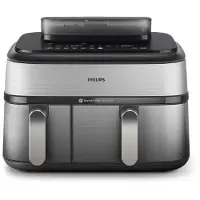 Philips 5000 Series NA555/00 airfryer tuplakorilla - 9 l, hopea/teräs