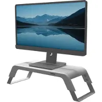 Fellowes Hana LT Monitor Support White, Vapaasti seisova, 22,6 kg, Korkeudensäätö, Musta (100016997)
