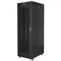 Lanberg FF01-8242-23BL, Itseseisova teline, 42U, 1200 kg, Näppäinlukko, Tehostunut kaapelinhallinta, Castor-pyörät