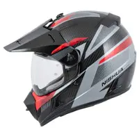 Nishua Enduro Carbon Evo Enduro Kypärä Carbon/Musta/Punainen unisex, size XS