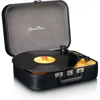 Lenco TT-116BK Retro Bluetooth levysoitin sisäänrakennetuilla kaiuttimilla