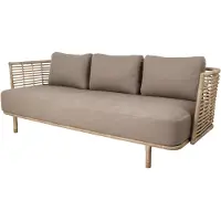 Cane-Line Sense sohva 3-istuttava weave AirTouch taupe