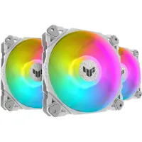 Asus TUF GAMING TF120 ARGB WHITE EDITION 3IN1, Ilmanjäähdytin, 12 cm, 250 RPM, 1900 RPM, Valkoinen (90DA0033-B09030)
