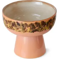 HK Living 70's tapaskulho jalalla L Ø12,5x11 cm Lush