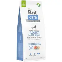 Brit Care Sustainable Adult Large Breed Chicken - Insect -kuivaruoka suurille koirille, 12+2 kg