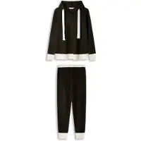 Gisela Pyjama 'Set' musta / valkoinen