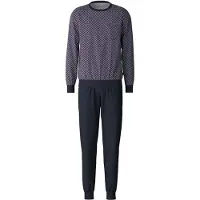 Calida Pitkä pyjama marine / valkoinen