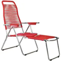 Fiam Spaghetti footrest red matt aurinkotuoli