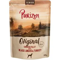 Purizon 6x300g Senior kanafilee, Black Angus -nauta & kalkkuna koiran märkäruoka