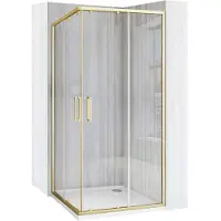 REA City suihkukaappi 80x80 Brushed Gold