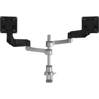 R-Go Tools Monitor arm R-Go Caparo Dual, for two monitors, adjustable with gas spring, 3-9 kg load capacity, 100% circular, black (RGOVLCA4TWSI)