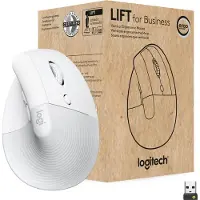 Logitech Lift for Business -langaton ergonominen hiiri, graphite/off-white