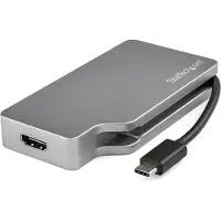 StarTech.com USB-C To VGA/DVI/HDMI/Mini-DP Adapter Silver Hopea