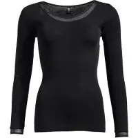 Femilet Juliana T-Shirt Long Sleeve Wool - Black - 46
