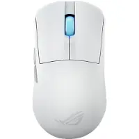 Asus ROG Harpe Ace Mini, Molempikätinen, Optinen, RF Wireless + Bluetooth + USB Type-C, 42000 DPI, Valkoinen