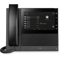 Poly CCX 600 - Microsoft Teamsille - VoIP-puhelin, jossa on soittajan tunnistus/puhelujen odotus - SIP, RTP, RTCP - 24 linjaa - musta - musta