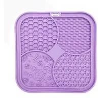 Nordic Paws - Lickmat for Cat - Lily - Purple - 20 x 20 cm