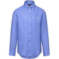 Ralph Lauren Kauluspaita - Pellava - Sininen - - 4 v (104) - Kauluspaidat