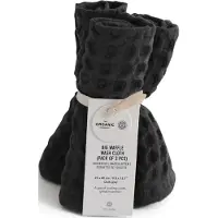 THE ORGANIC COMPANY Big Waffle Wash Cloth (Pack Of 3 Pcs) - Grey - ONE SIZE x 25