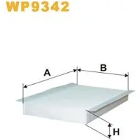 WIX FILTERS Suodatin, sisäilma WP9342