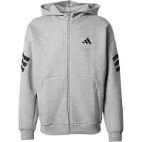 Adidas Urheilullinen collegetakki harmaa / musta