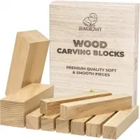 BeaverCraft Tools BeaverCraft BW10 Set Of European Acacia Carving Blocks 10 Pcs