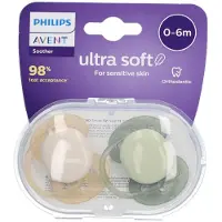 Philips AVENT Ultra Soft Tutti 0–6 kk 2-Pack, Vihreä/Ruskea