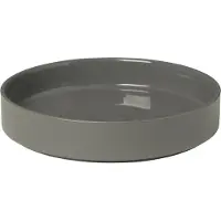 Blomus -syvä lautanen PILAR 20 cm, tummanharmaa, keraaminen