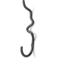 Ferm Living Curvature koukku, 1-osainen Musta messinki