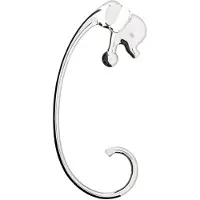 Alessi - Jumbo Laukkukoukku pöytään 12 cm Teräs