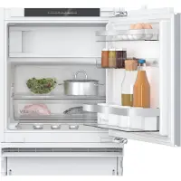 Bosch Serie 6, Työtason alle sijoitettava jääkaappi pakastinlokerolla, 82 x 59.8 cm, pehmeästi sulkeutuva litteä sarana, KUL22ADD0