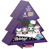 Funko POP! Funko Pocket Pop! 4-Pack: The Nightmare Before Christmas - Happy Holidays Tree Box Vinyl Figures Keychain