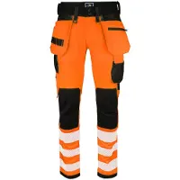 Projob 6573 Stretch Housut En Iso 20471 Luokka 2 - Orange/Black - C156