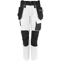 Projob 5564 Naisten Stretch Housut - White - C42
