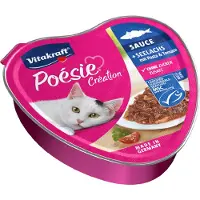 Vitakraft 15x85g Poésie Création seiti ja pasta märkäruokaa kissoille