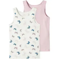 Name it Nmftank Top 2P Jet Stream Butterfly Noos - Pink - 86