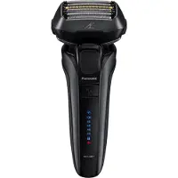 Panasonic ES-LV9U-K803, Teräverkollinen parranajokone, Musta, Painikkeet, LED, Akku, Sisäänrakennettu akku