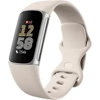 Fitbit Charge 6 aktiivisuusranneke Porcelain Band / Silver Case